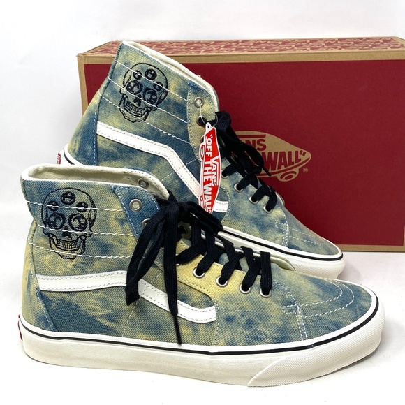 VANS Sk8-Hi Tapered Shoes High Top Denim Olive Men’s Size Sneakers VN0A5KRUY33 - Picture 2 of 9